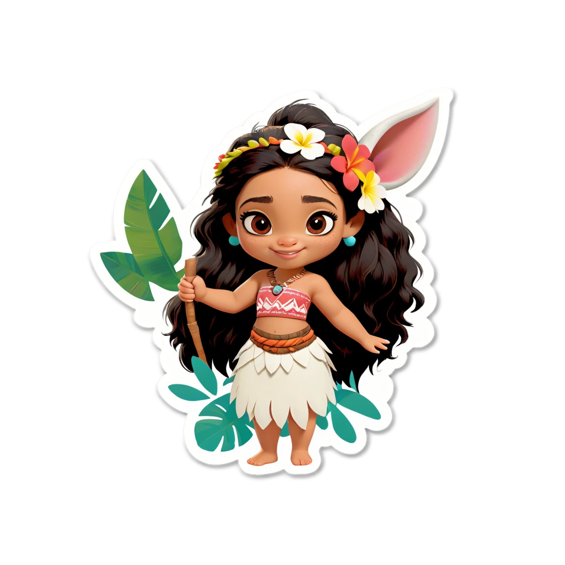 Moana with Pua, Moana sticker