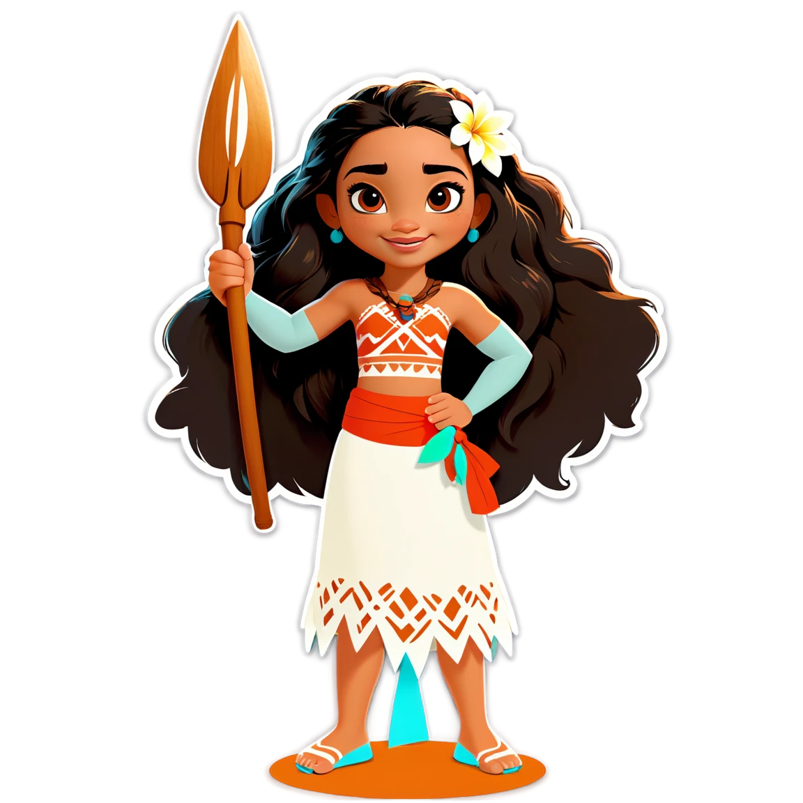 Moana with Maui, Moana sticker