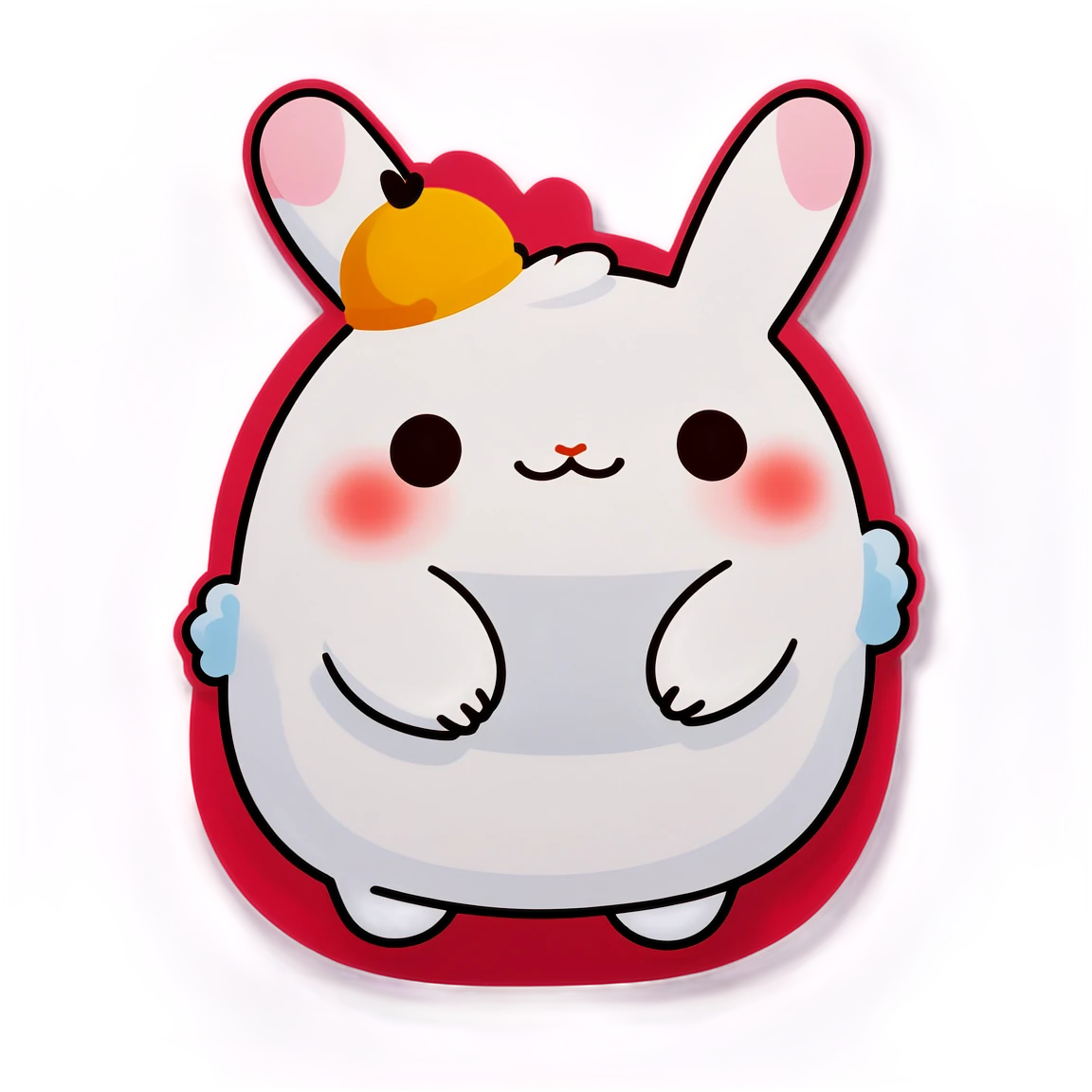 Molang with rosy cheeks, Molang sticker