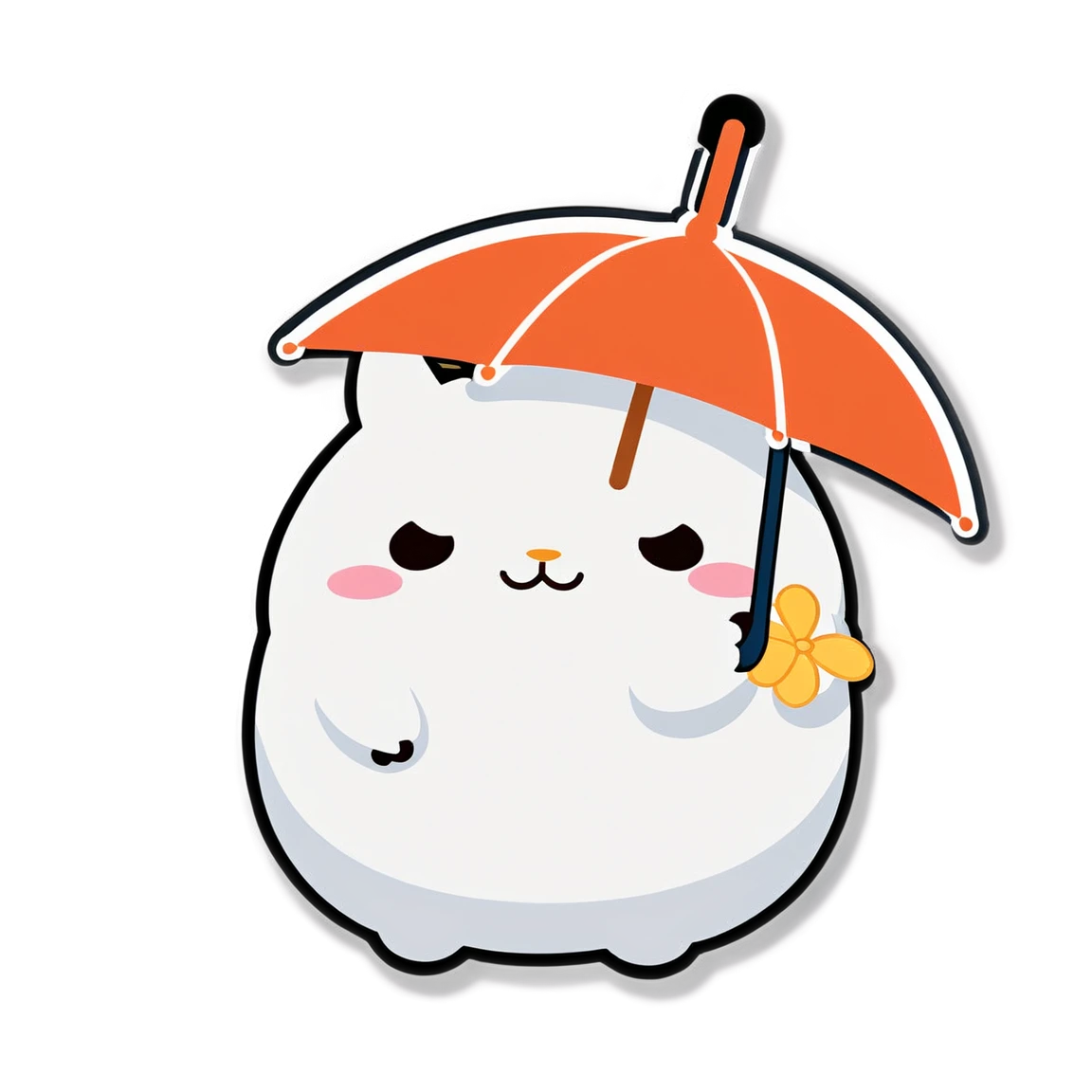 Molang with an umbrella, Molang sticker