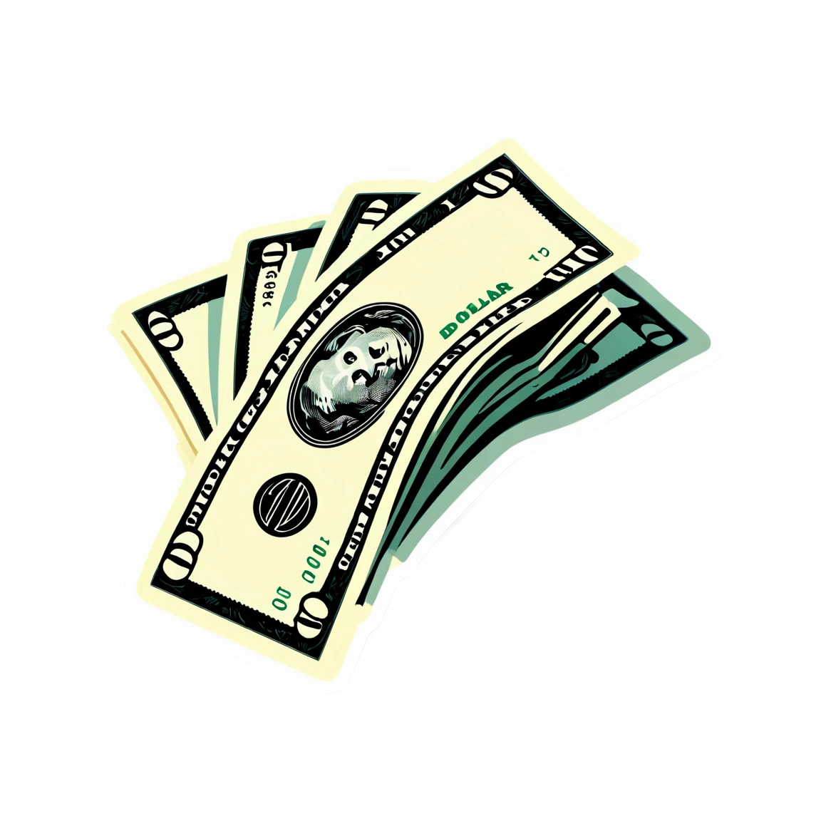 money stickers example