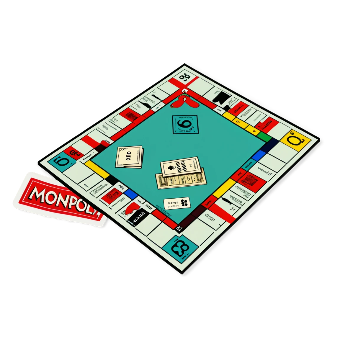 Monopoly by hotel, board game sticker, Monopoly sticker