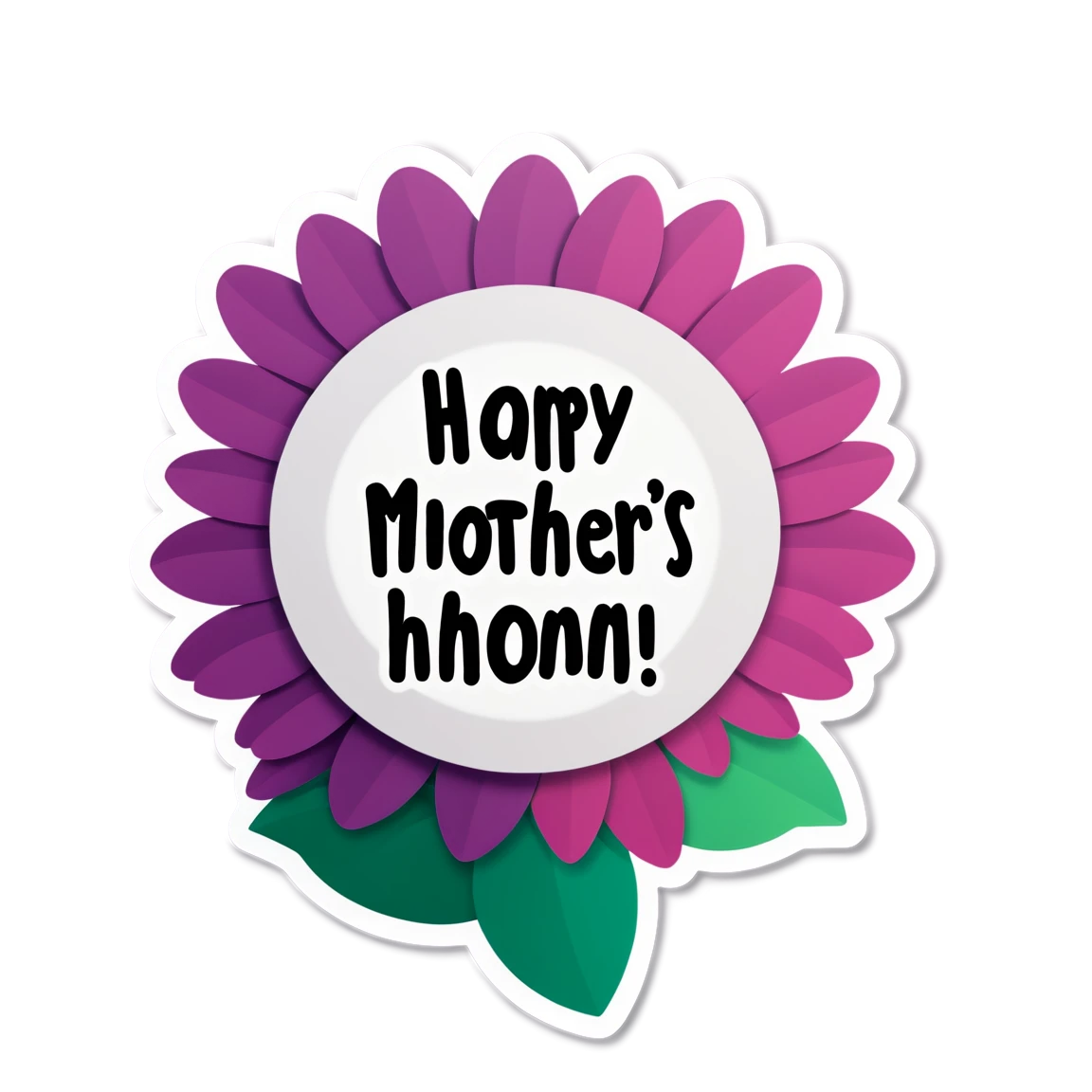 Mother's Day smiling, Mother's Day sticker