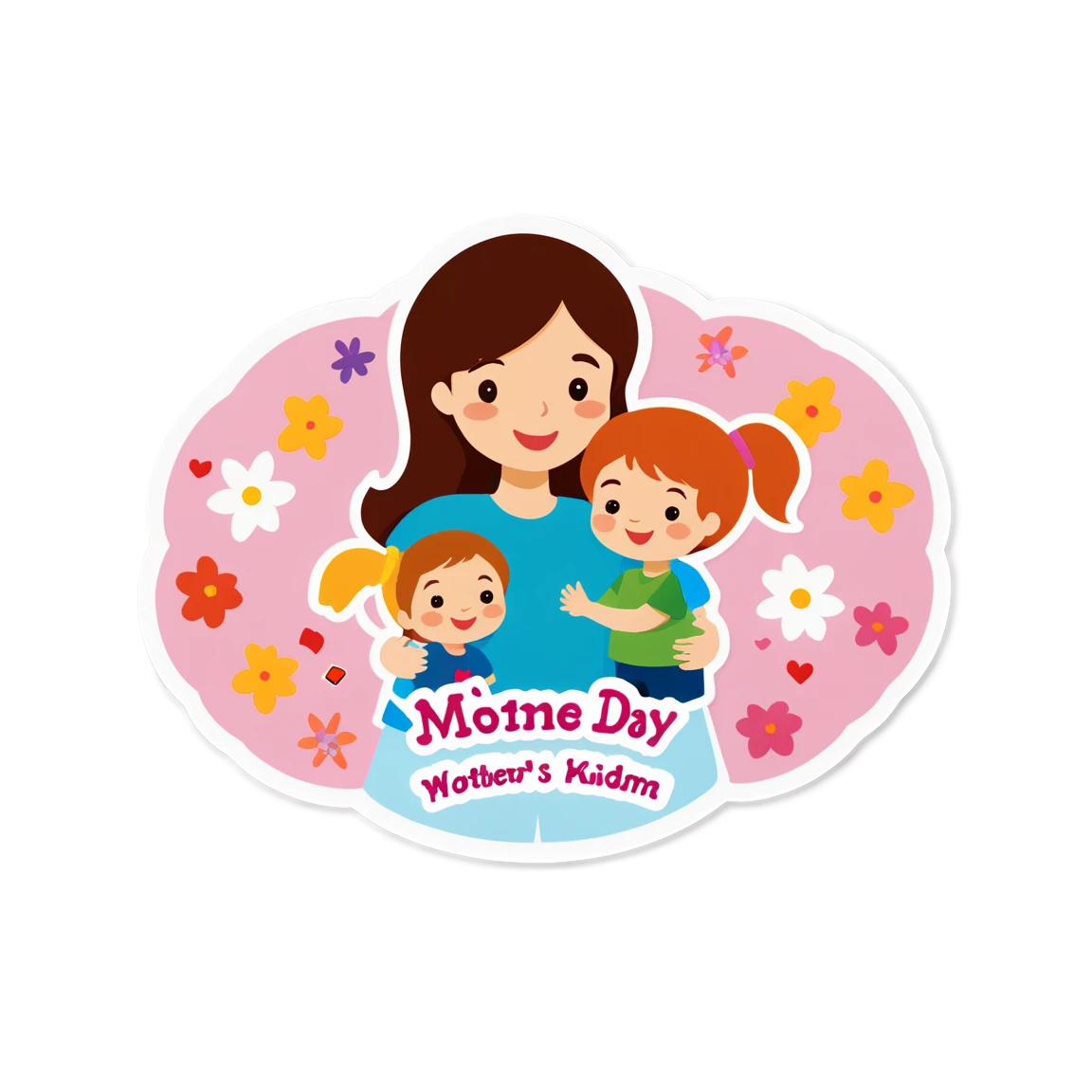 Mother's Day with kids, Mother's Day sticker