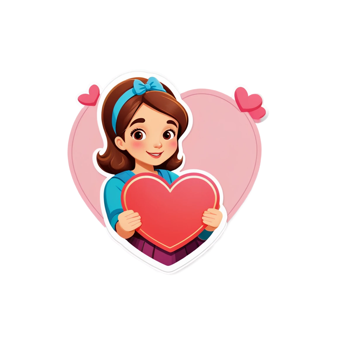 Mother's Day holding a heart, Mother's Day sticker