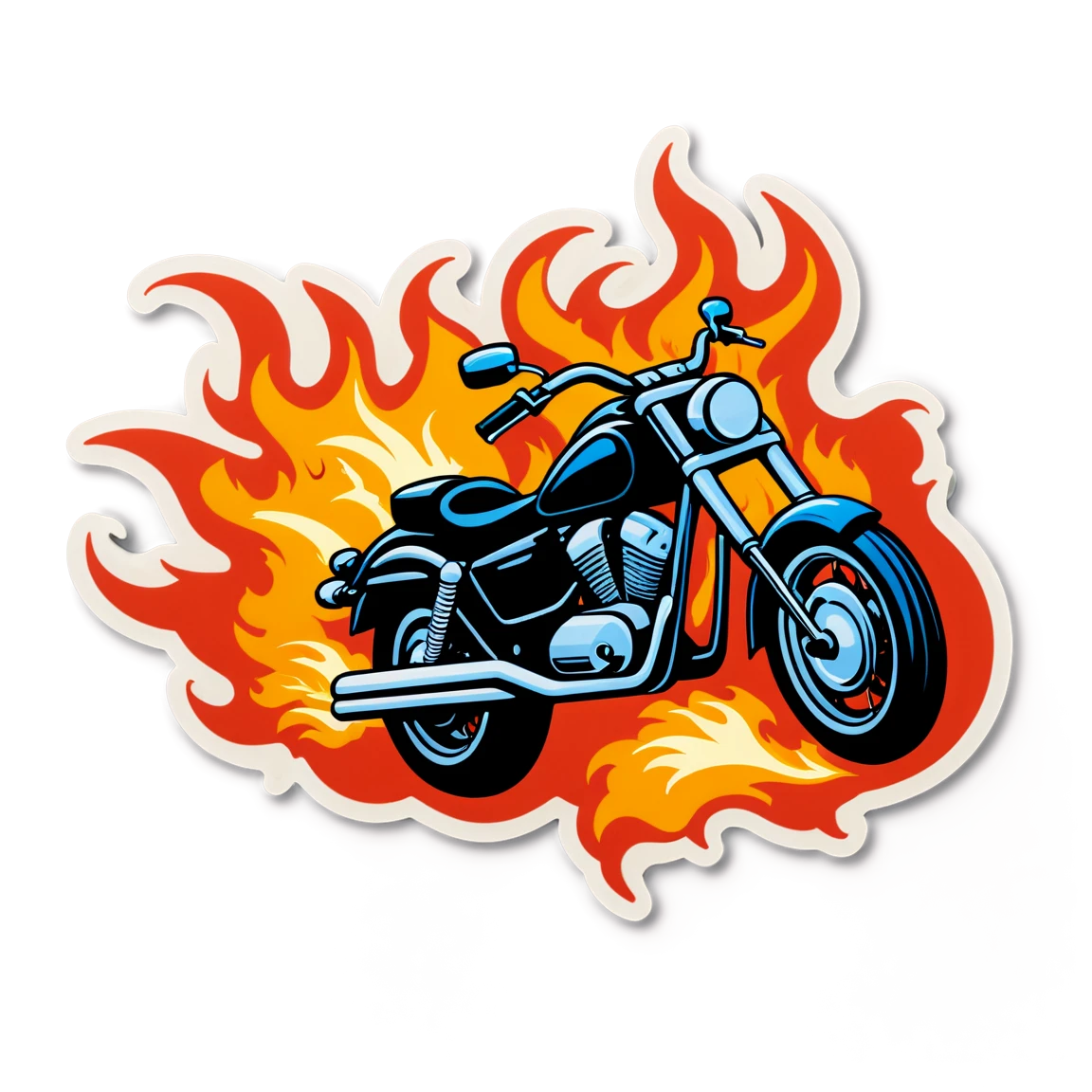 motorcycle stickers example