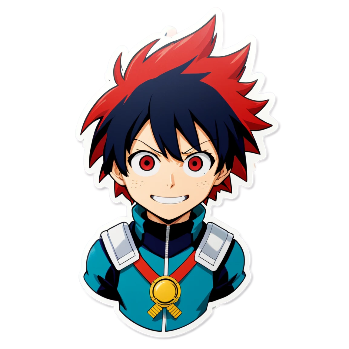 My Hero Academia Todoroki with classmates, hero sticker, My Hero Academia sticker