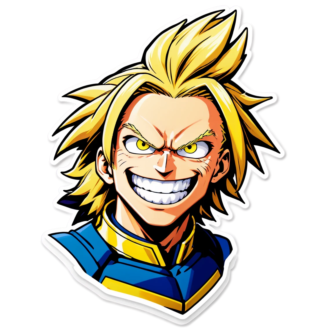 My Hero Academia All Might smiling, hero sticker, My Hero Academia sticker