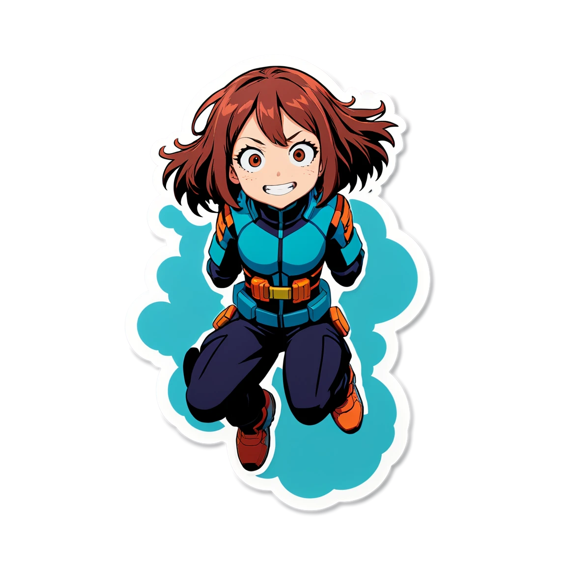 My Hero Academia Uraraka floating, hero sticker, My Hero Academia sticker