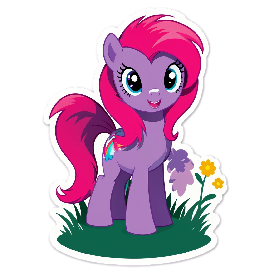 My Little Pony in the meadow, My Little Pony sticker