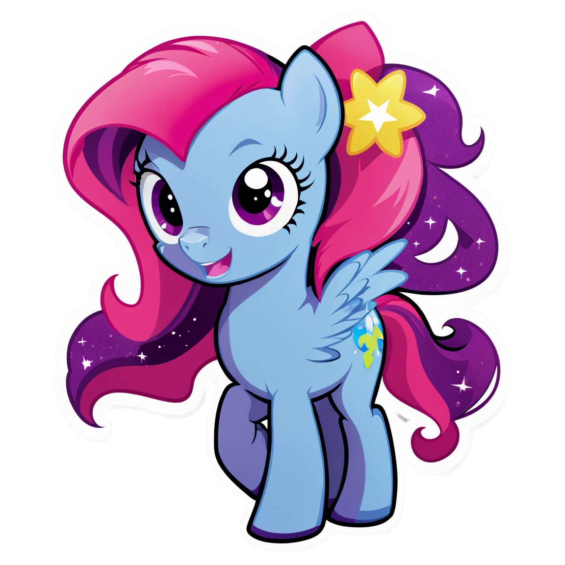 My Little Pony with glitter, My Little Pony sticker