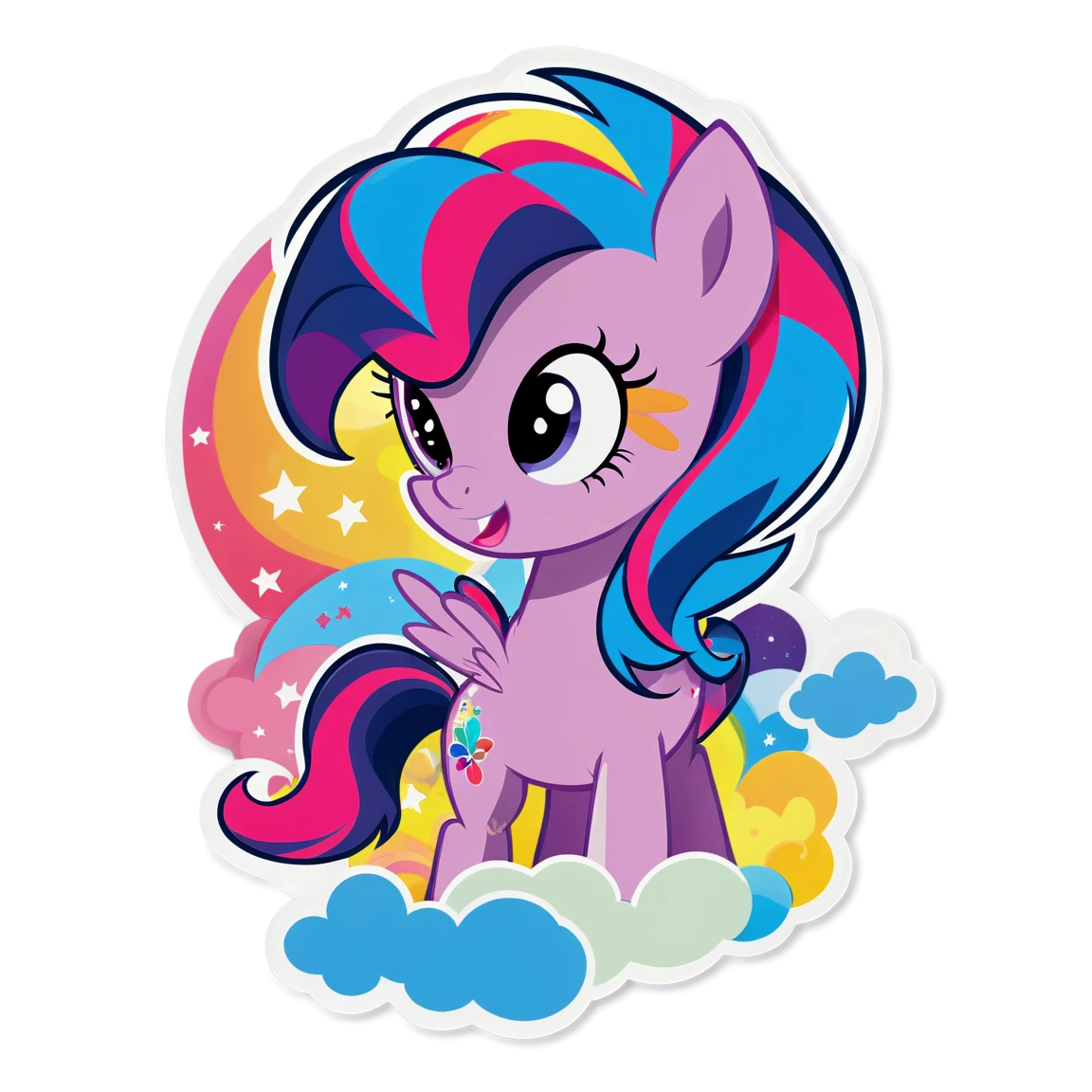 My Little Pony in the sky, My Little Pony sticker