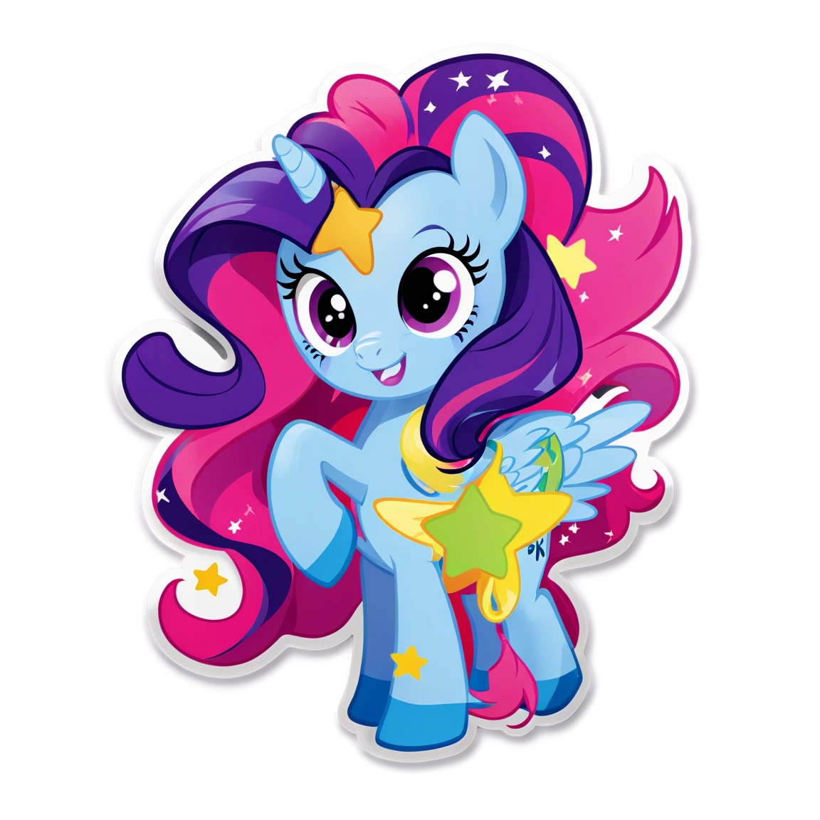 My Little Pony with stars, My Little Pony sticker