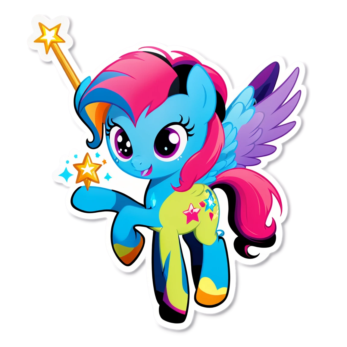 My Little Pony with magic wand, My Little Pony sticker