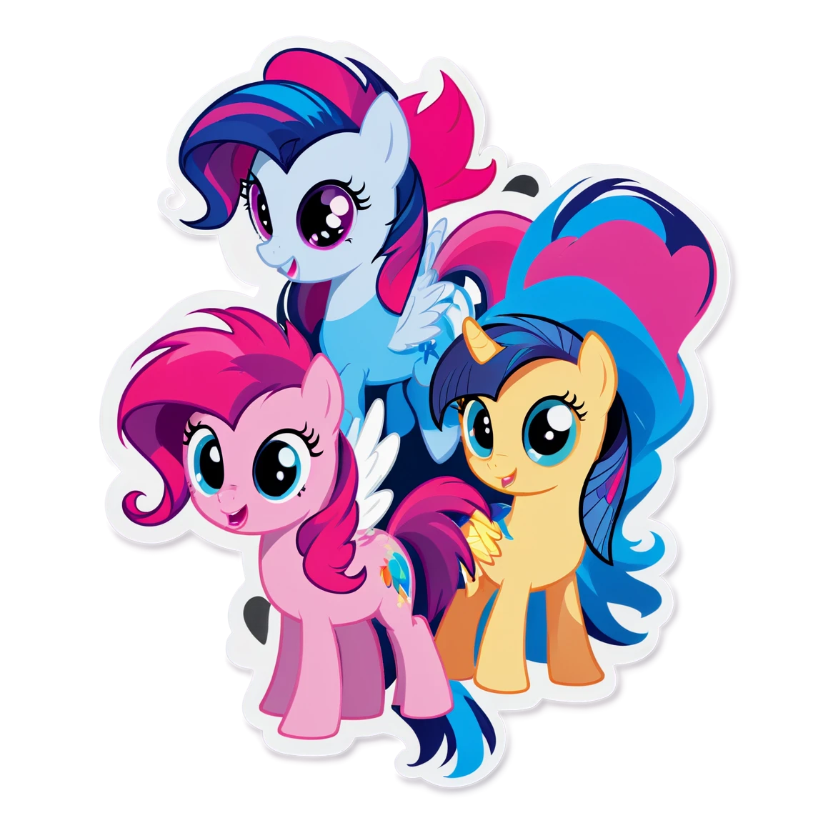 My Little Pony playing together, My Little Pony sticker