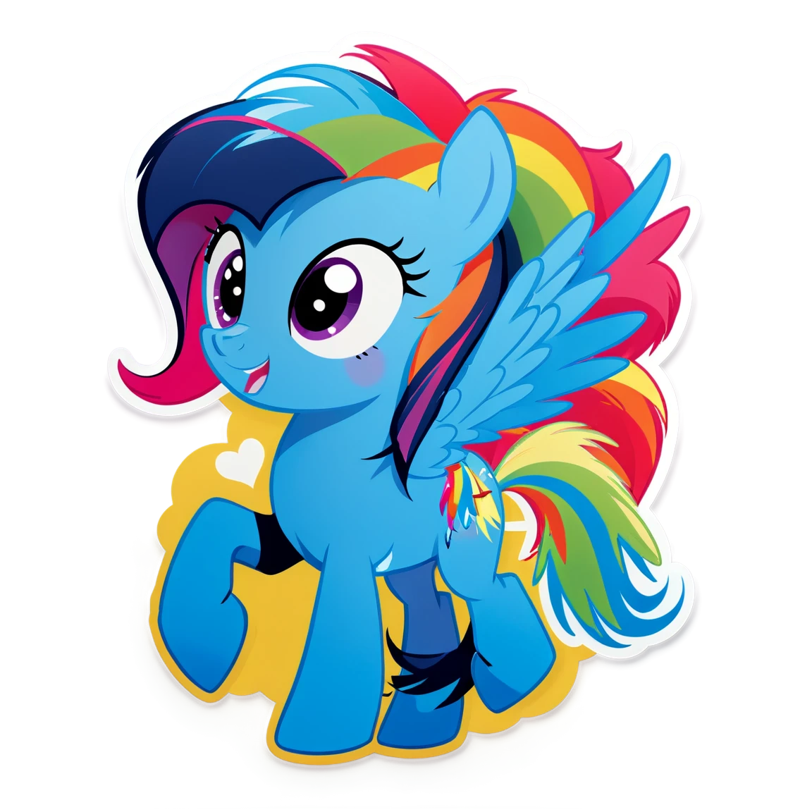 My Little Pony with Rainbow Dash, My Little Pony sticker