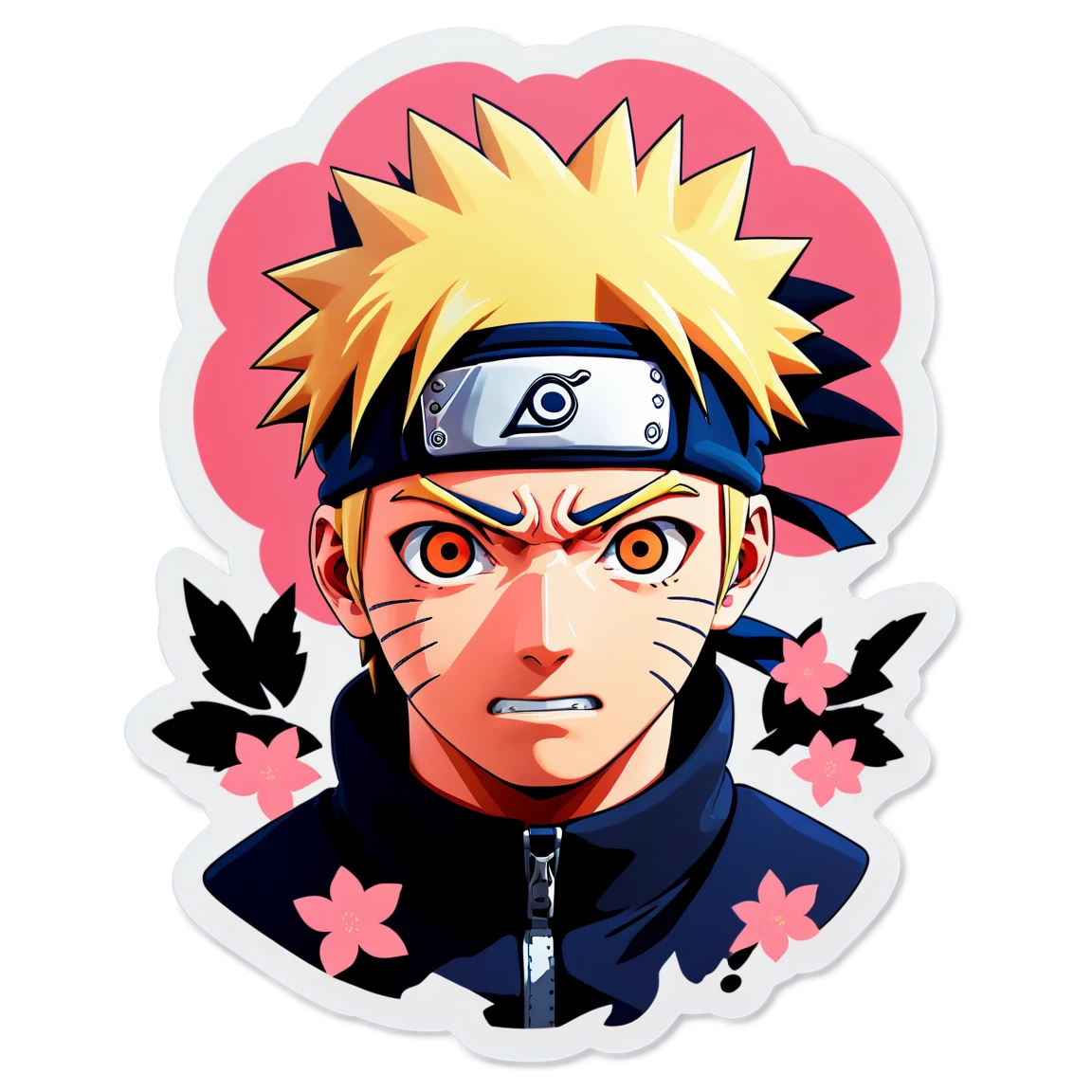 Naruto sticker with Sakura