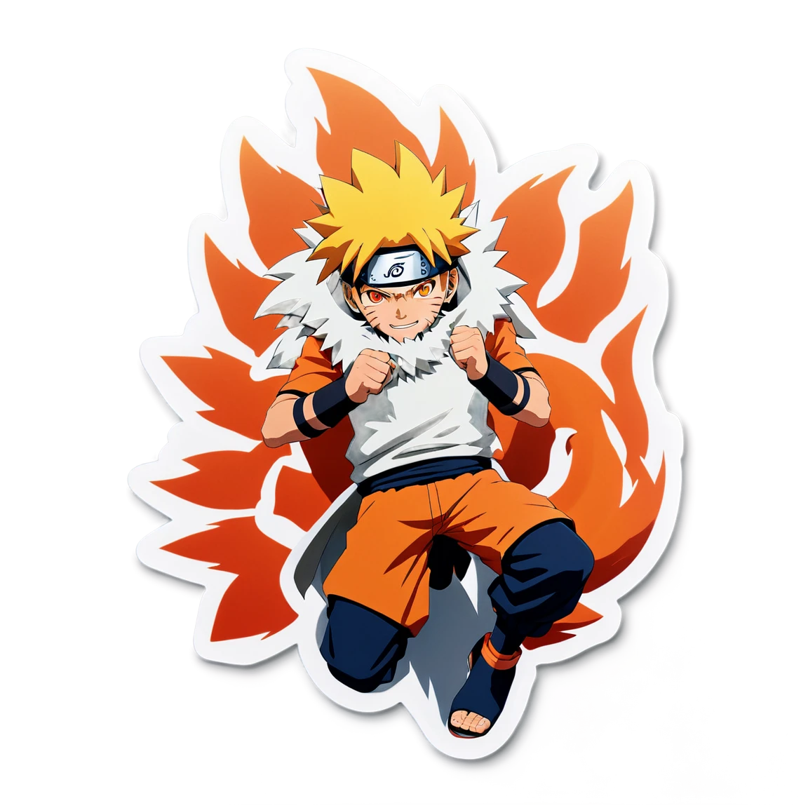 Naruto sticker with Kurama