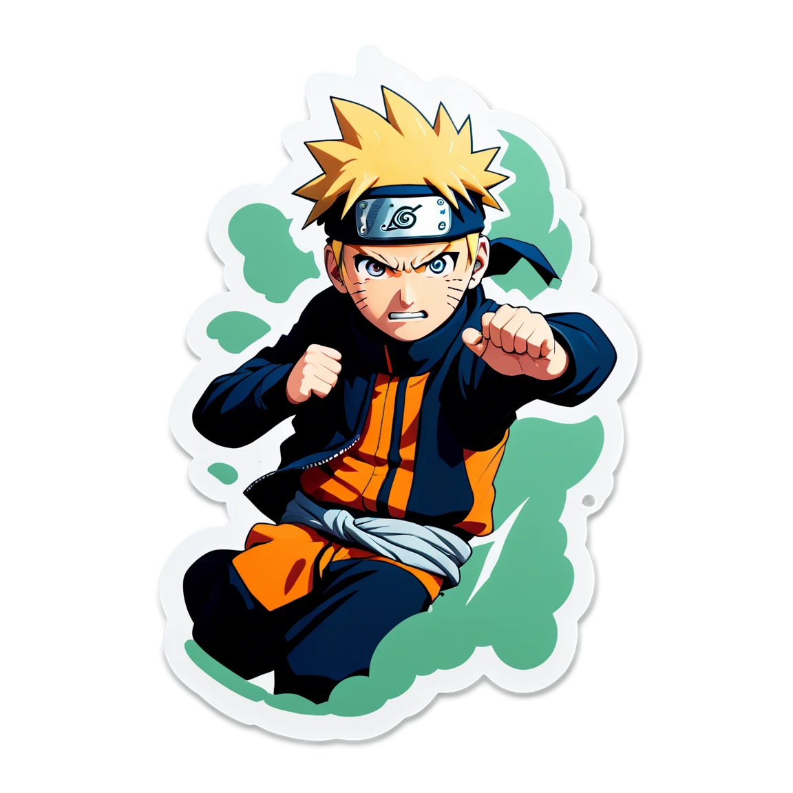 Naruto sticker in sage mode