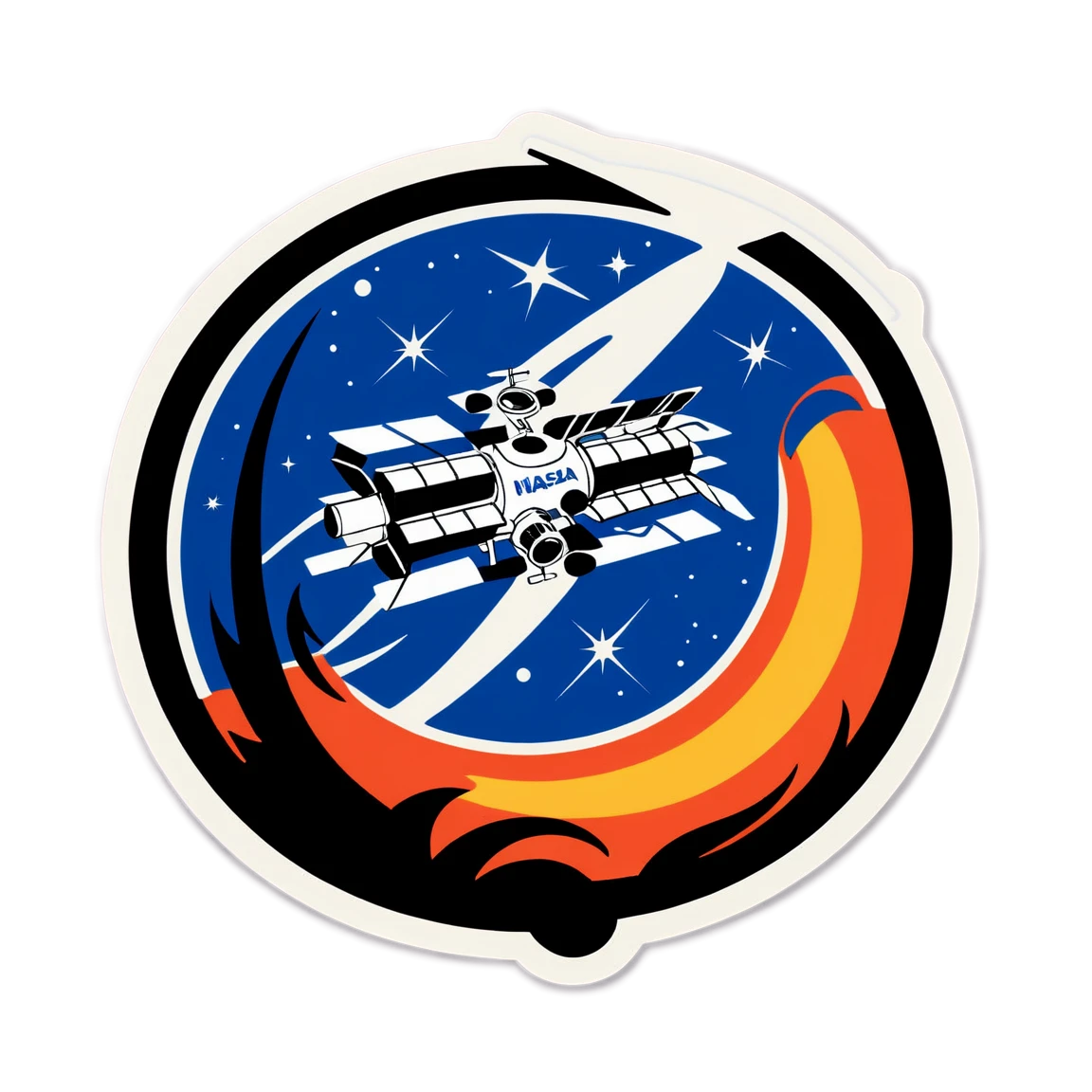 NASA space station, NASA sticker