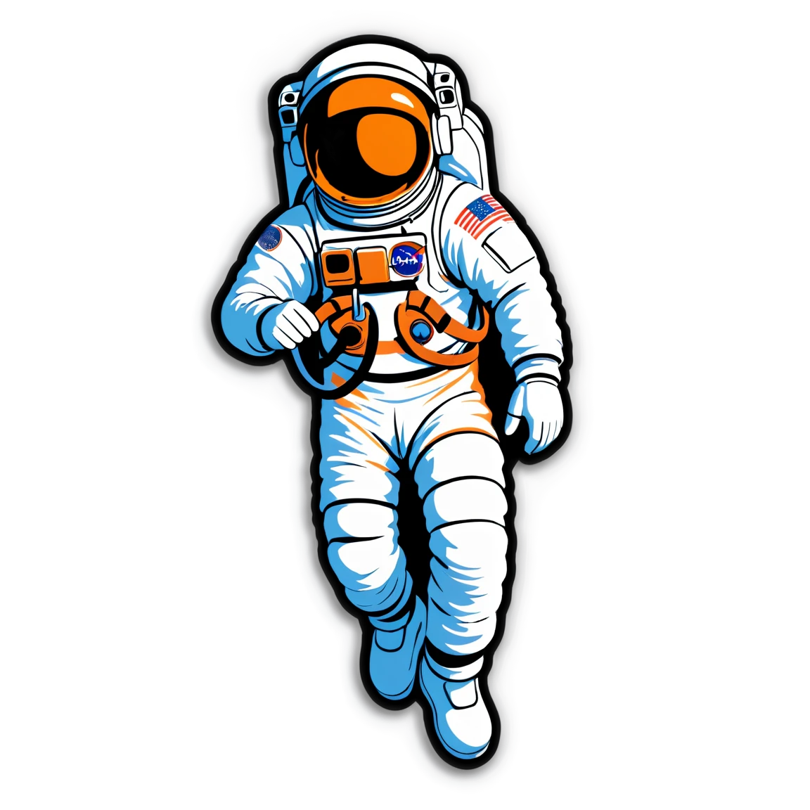 NASA astronaut, NASA sticker