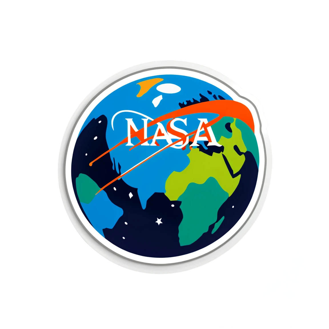 NASA planet Earth, NASA sticker