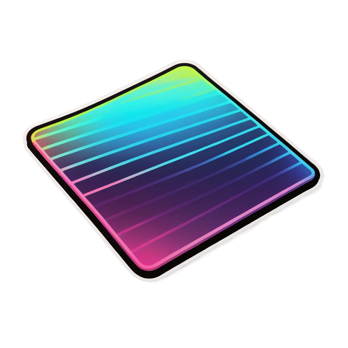 Neon floor, neon sticker, neon colored sticker