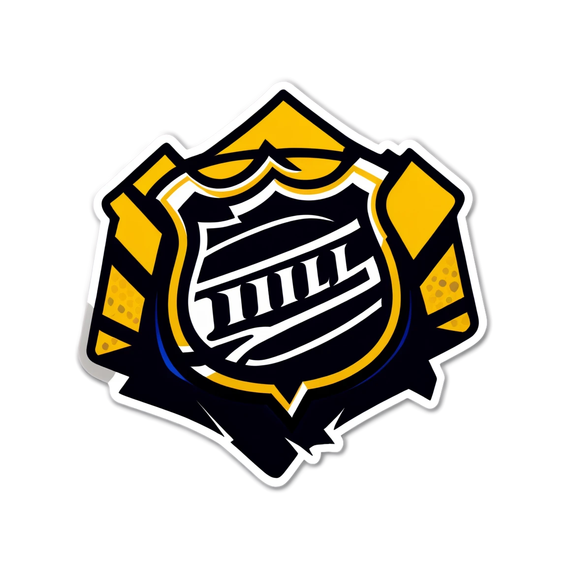 NHL on the ice rink, hockey sticker, NHL sticker