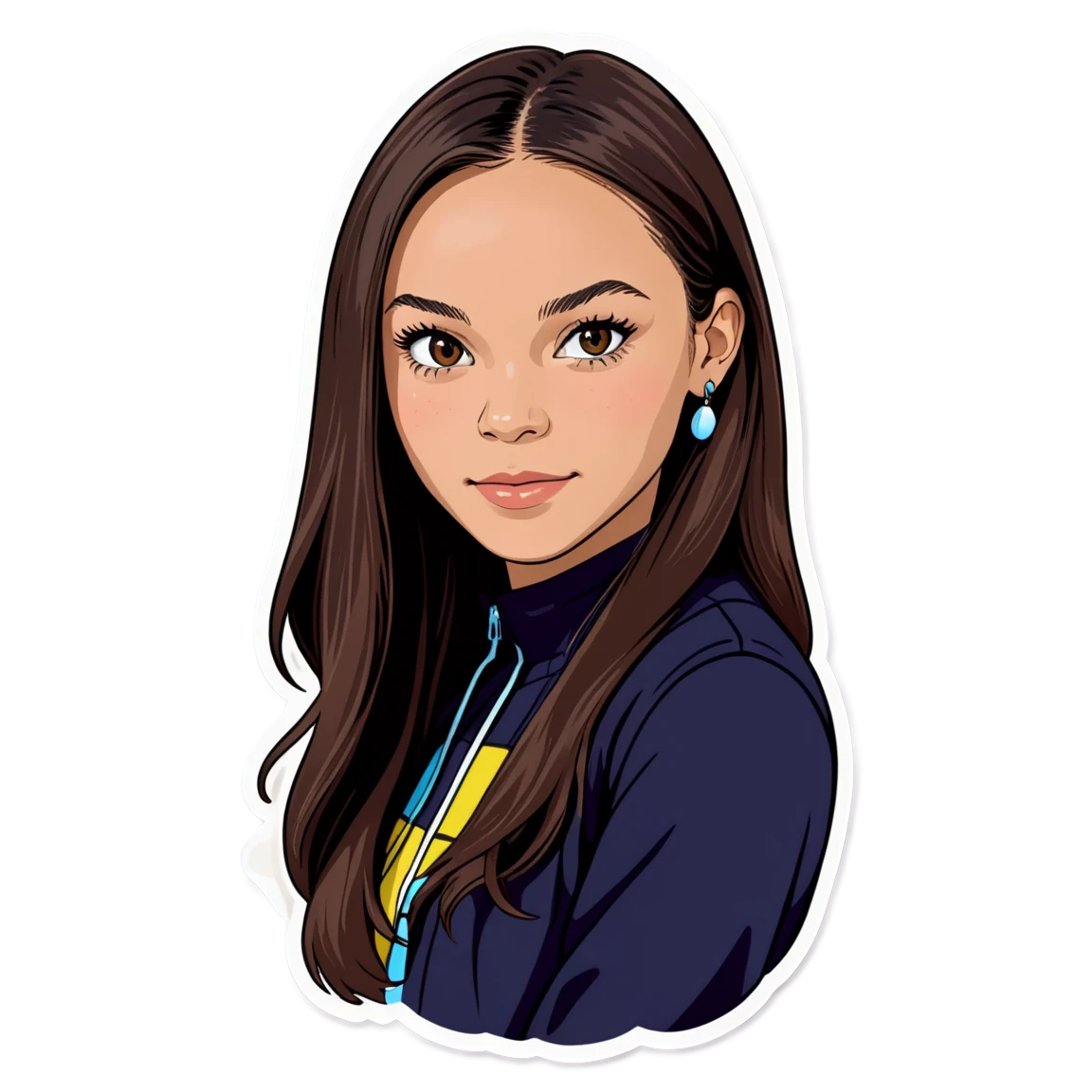 Olivia rodrigo teen, kid singer sticker, Olivia Rodrigo sticker