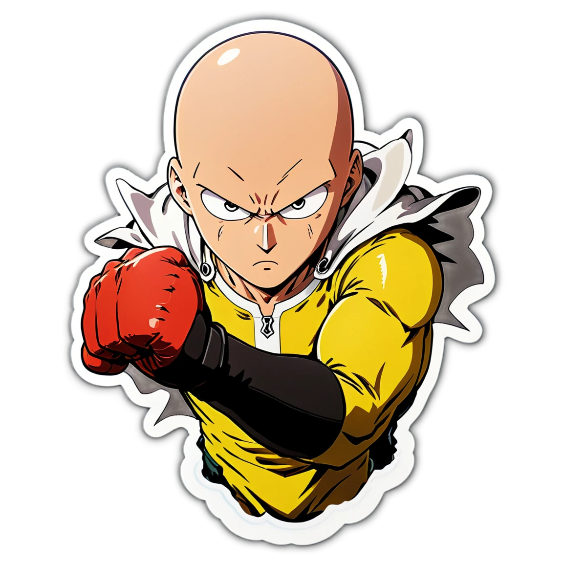 One Punch Man angry, anime sticker, One Punch Man sticker