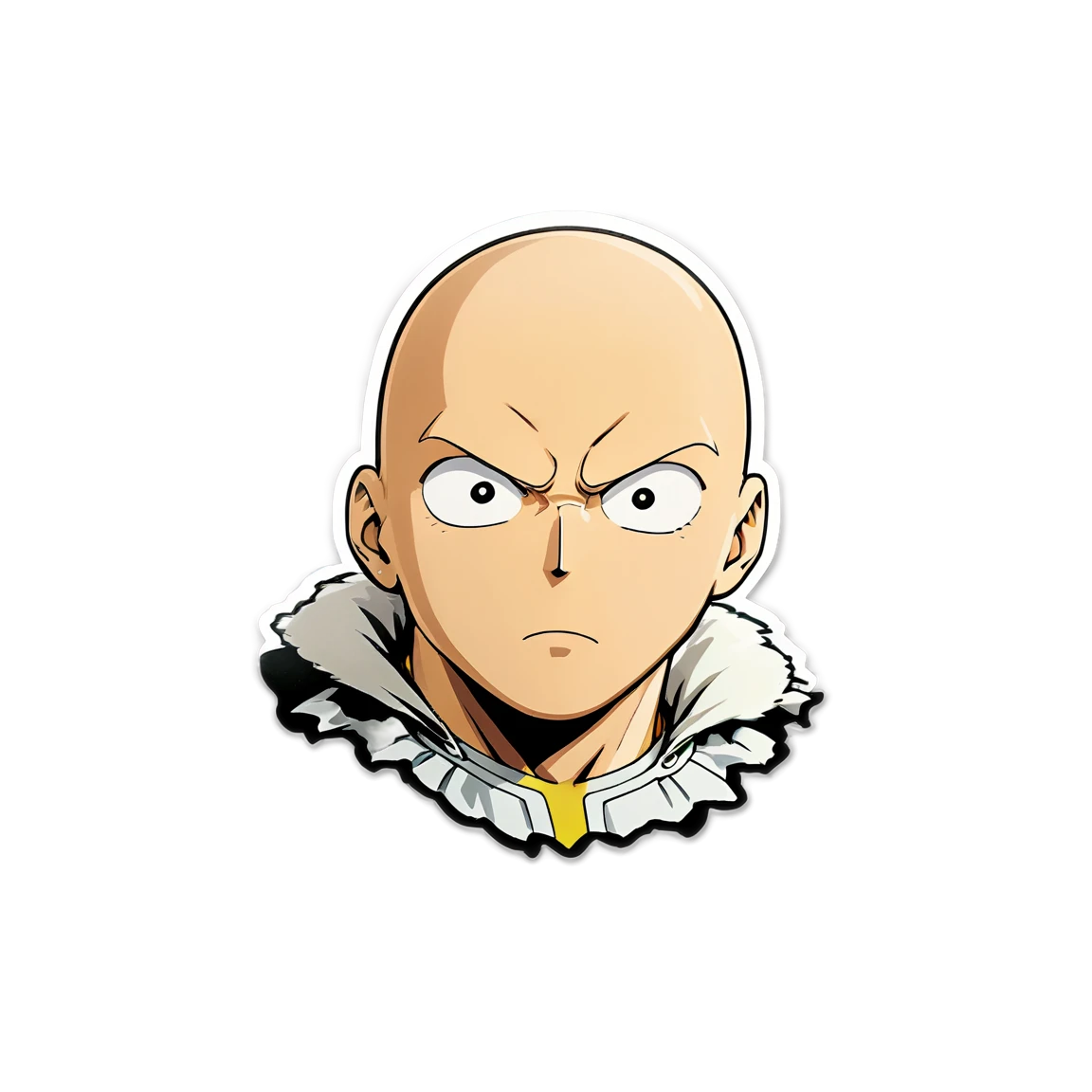 One Punch Man bald head, anime sticker, One Punch Man sticker