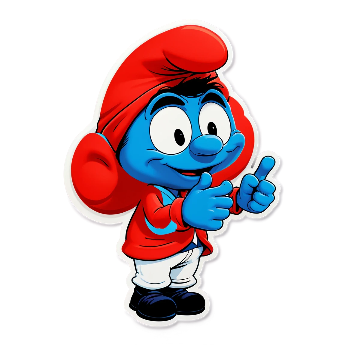 Papa Smurf teaching, Papa Smurf sticker