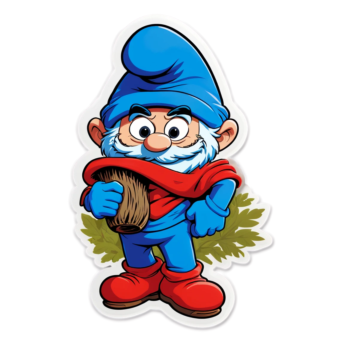 Papa Smurf in the forest, Papa Smurf sticker