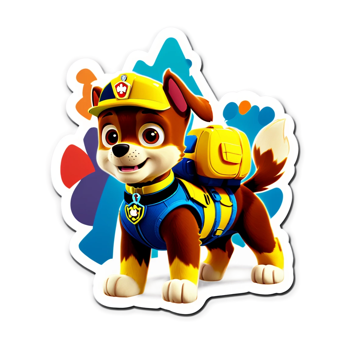 Paw Patrol sticker with Rubble