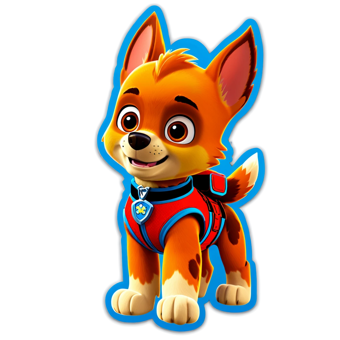 Paw Patrol sticker with Zuma