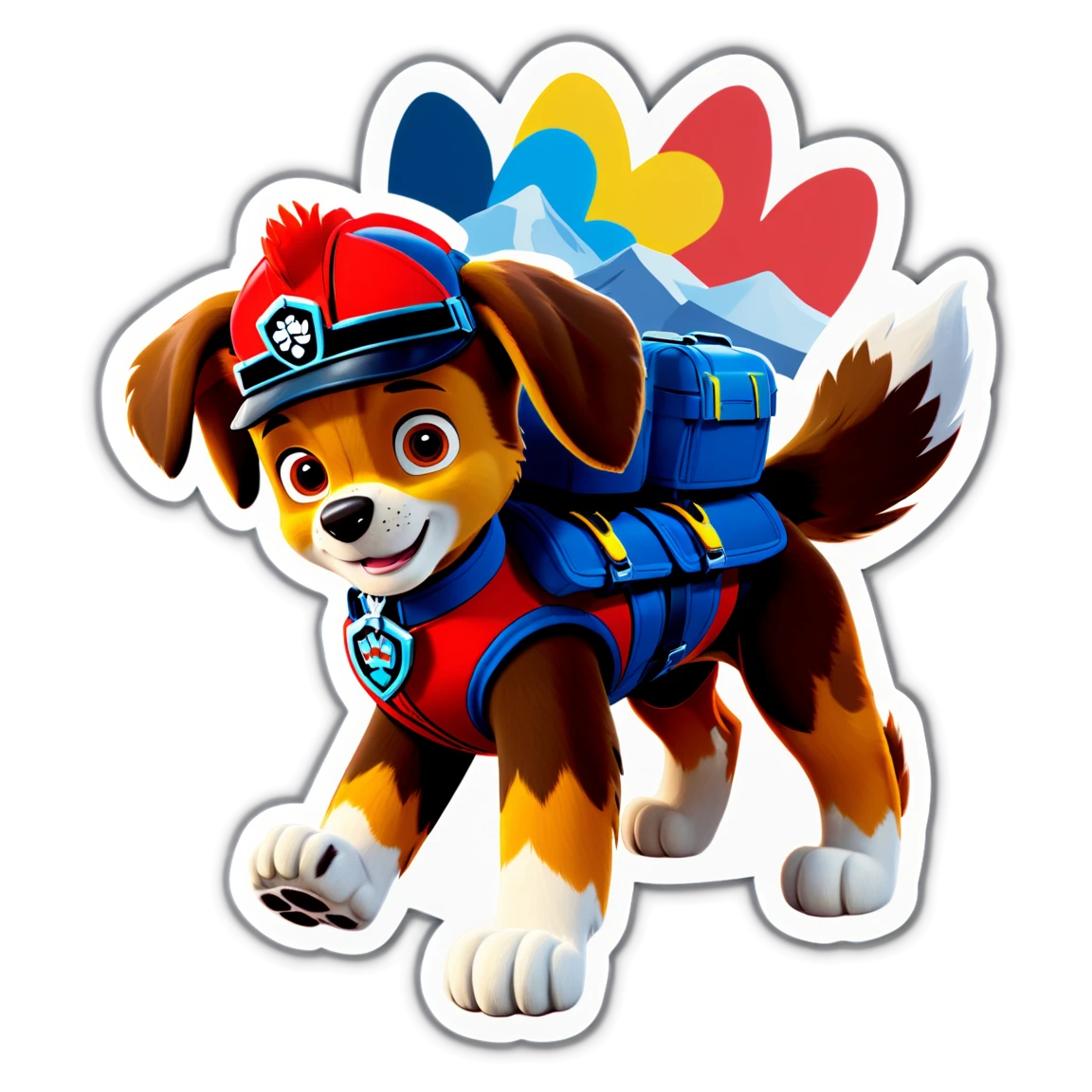 Paw Patrol sticker with Everest