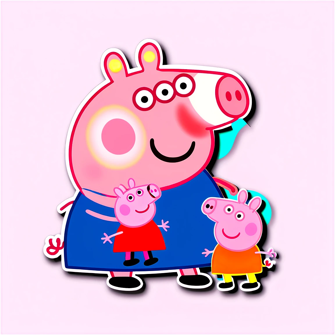 Peppa Pig with George, Peppa Pig sticker