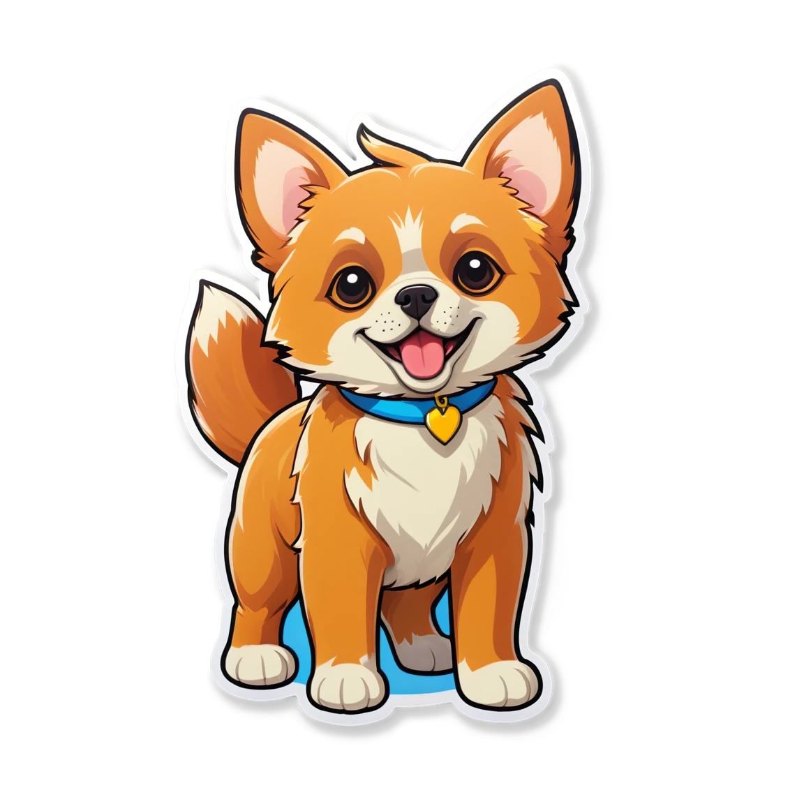 Pet wagging tail, pet sticker