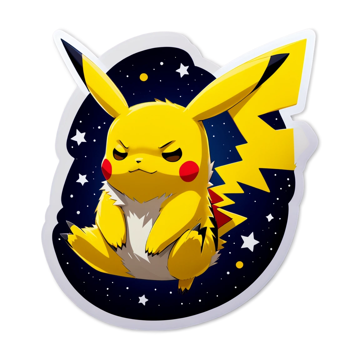 Pikachu sleeping sticker