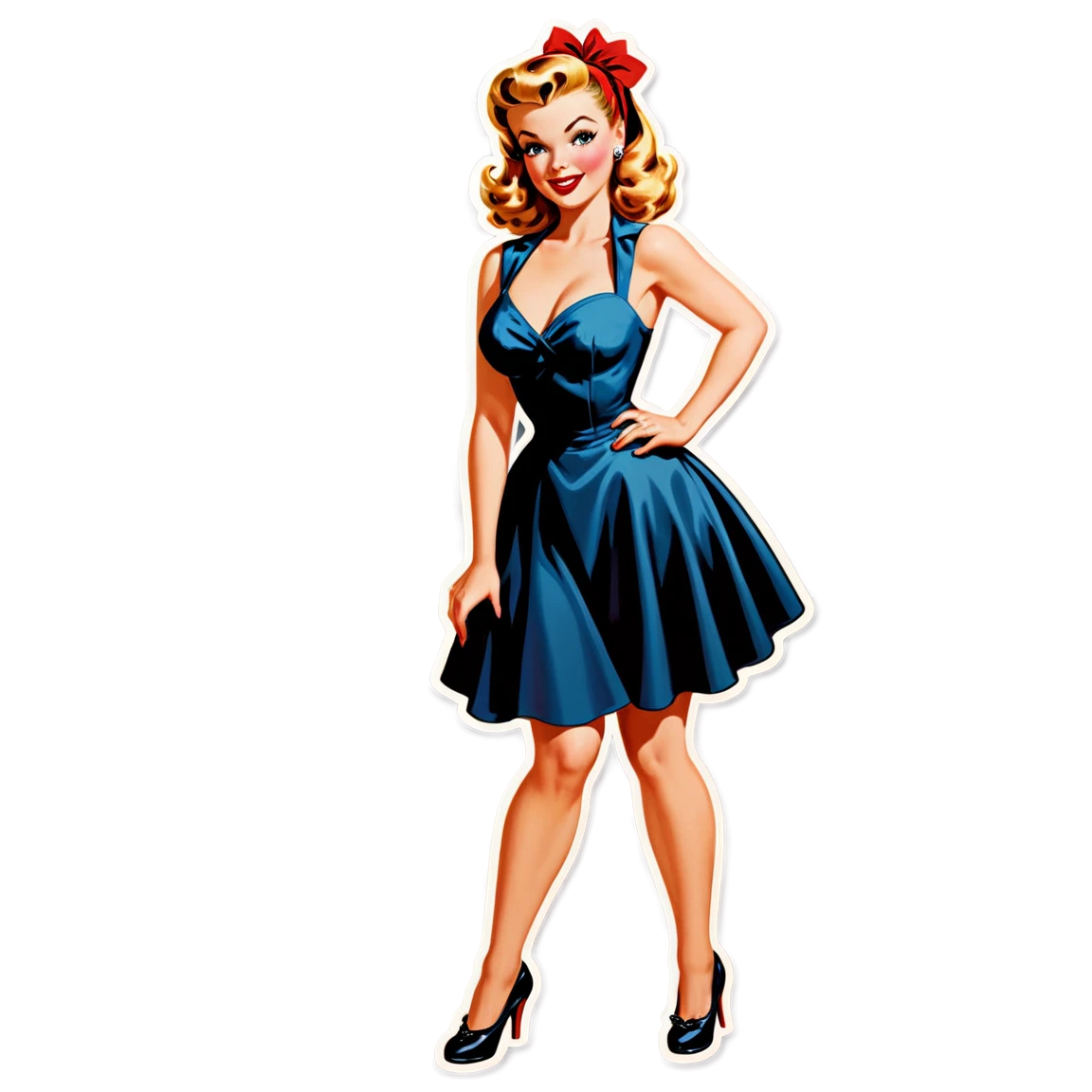 pinup girl stickers example