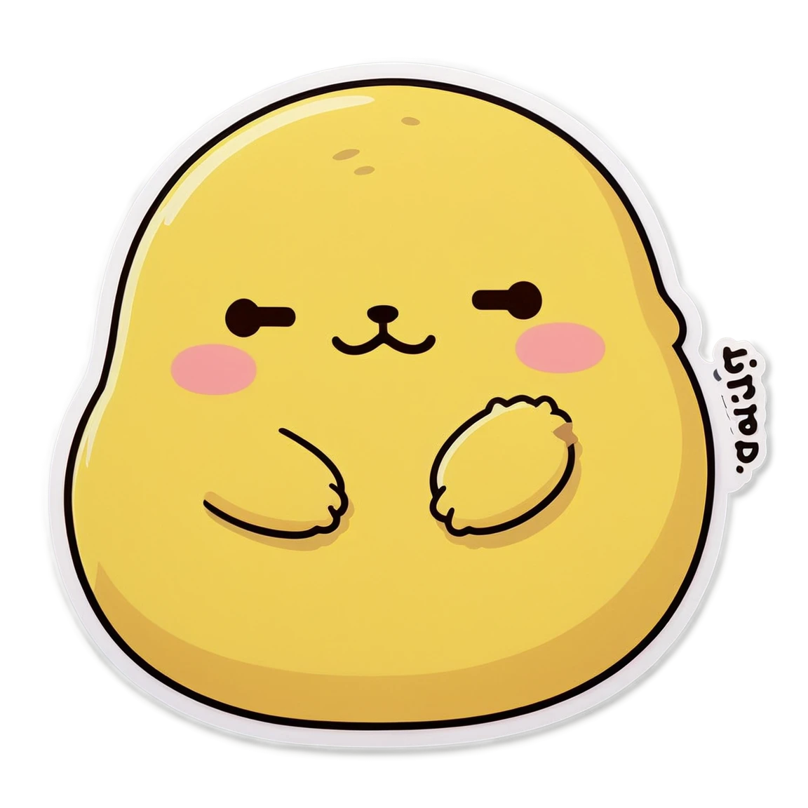 Pompompurin sleeping, Sanrio sticker, Pompompurin sticker