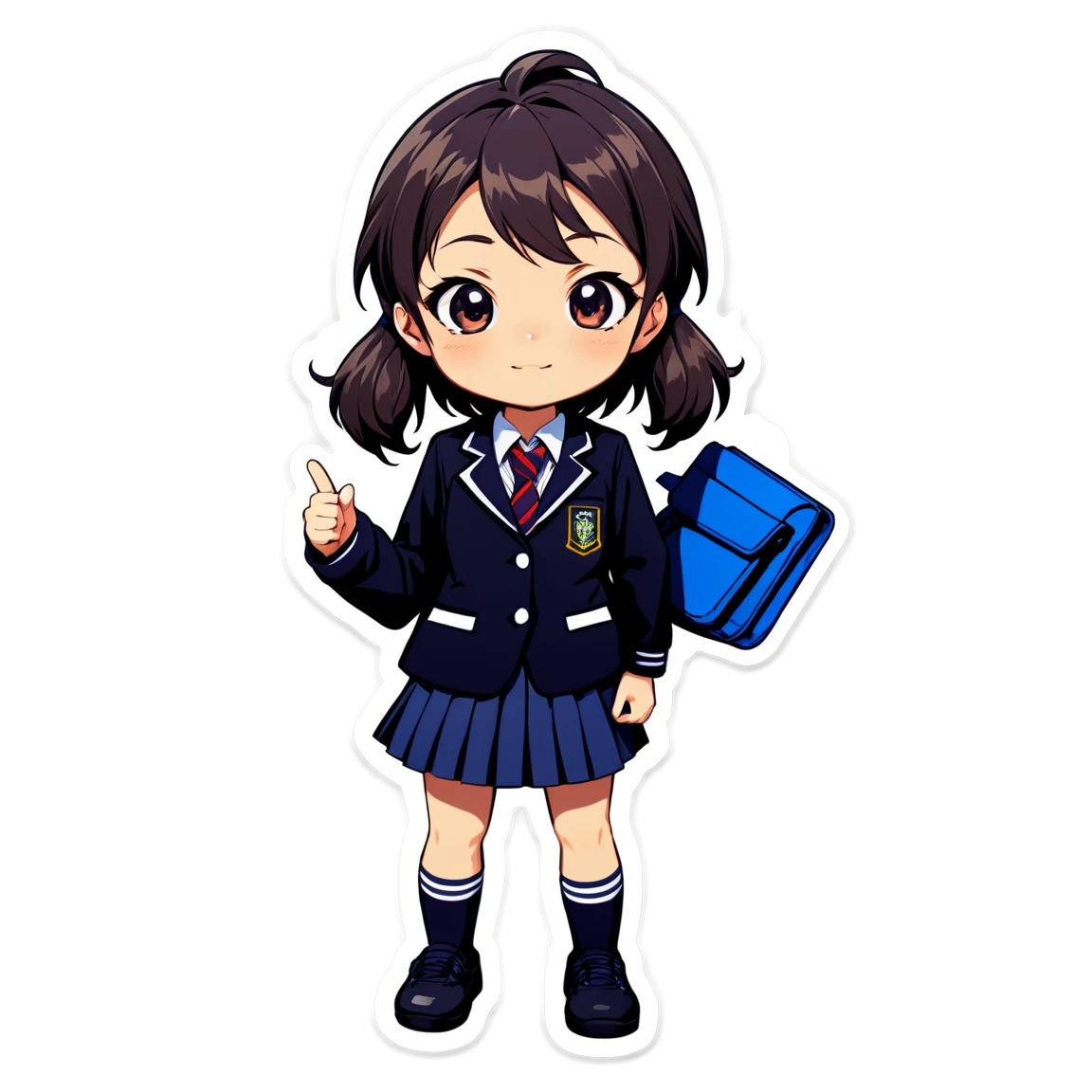 Project Sekai character in school uniform, Project Sekai sticker