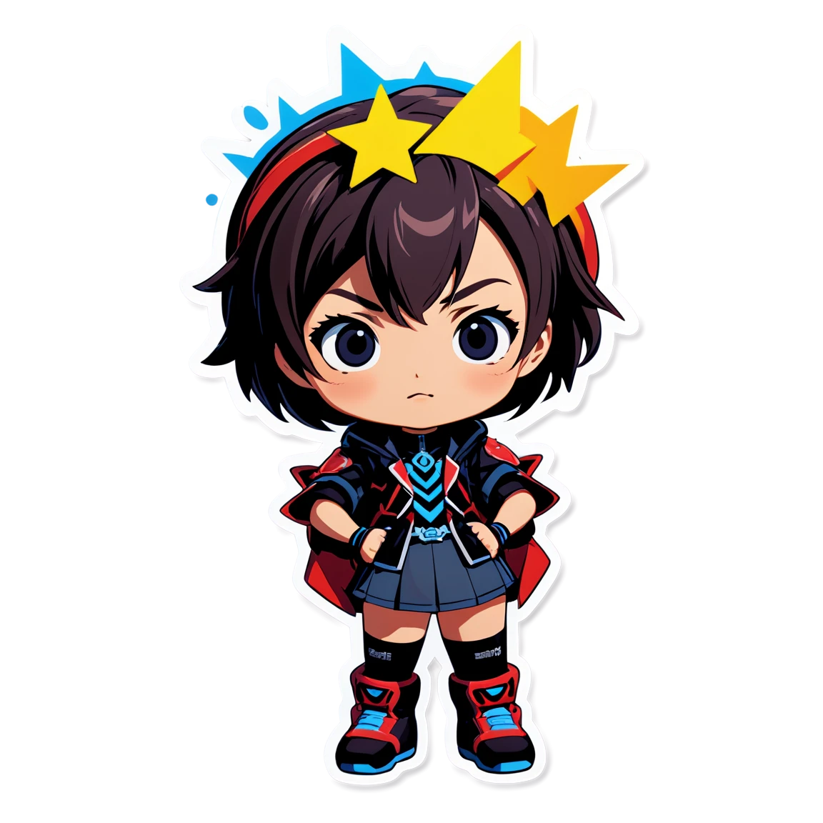 Project Sekai character with stage lights, Project Sekai sticker