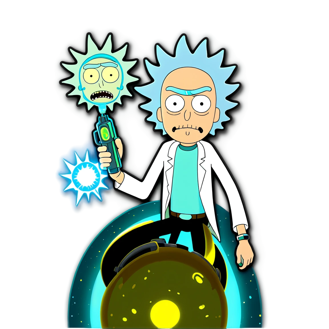 rick and morty stickers example