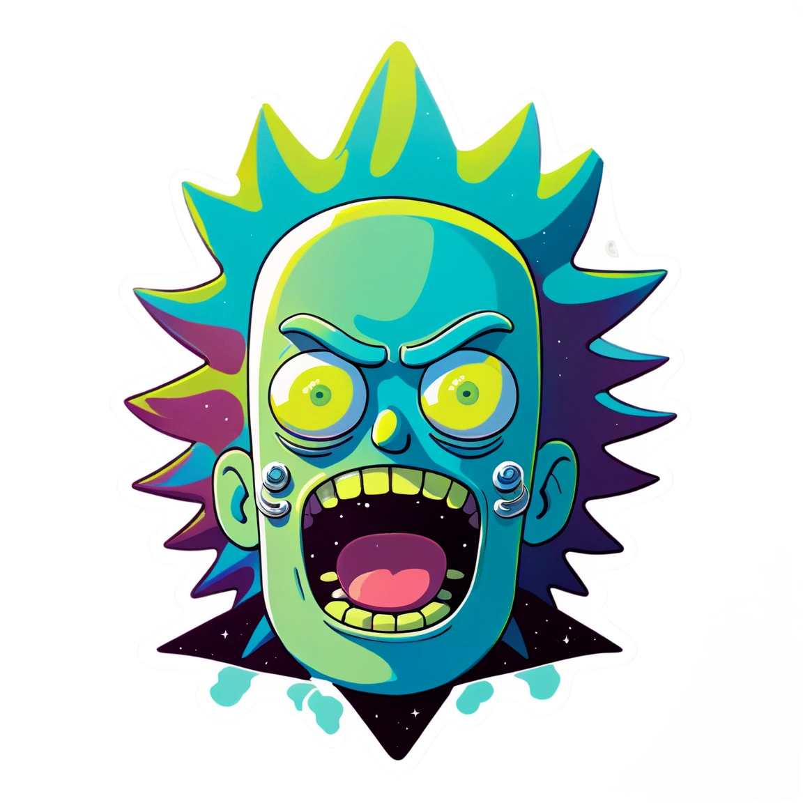 Rick and Morty interdimensional travel, Rick and Morty sticker