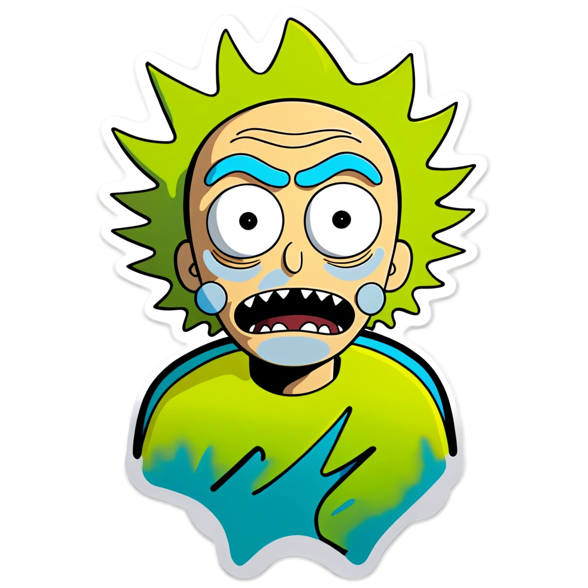 Rick and Morty alien, Rick and Morty sticker