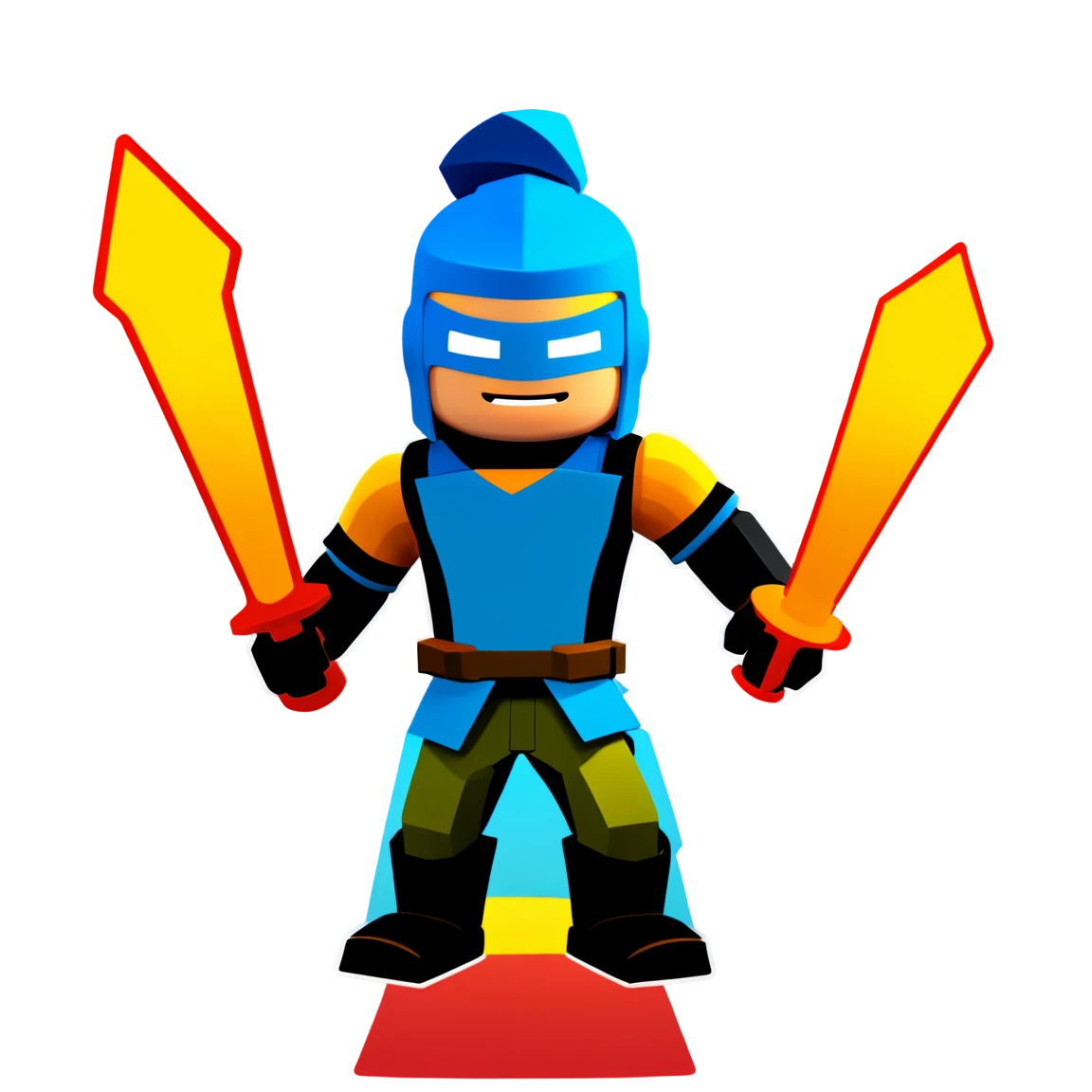 Roblox avatar in battle, Roblox sticker