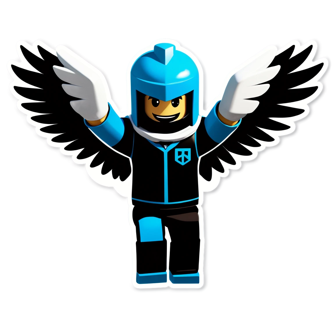 Roblox flying, Roblox sticker