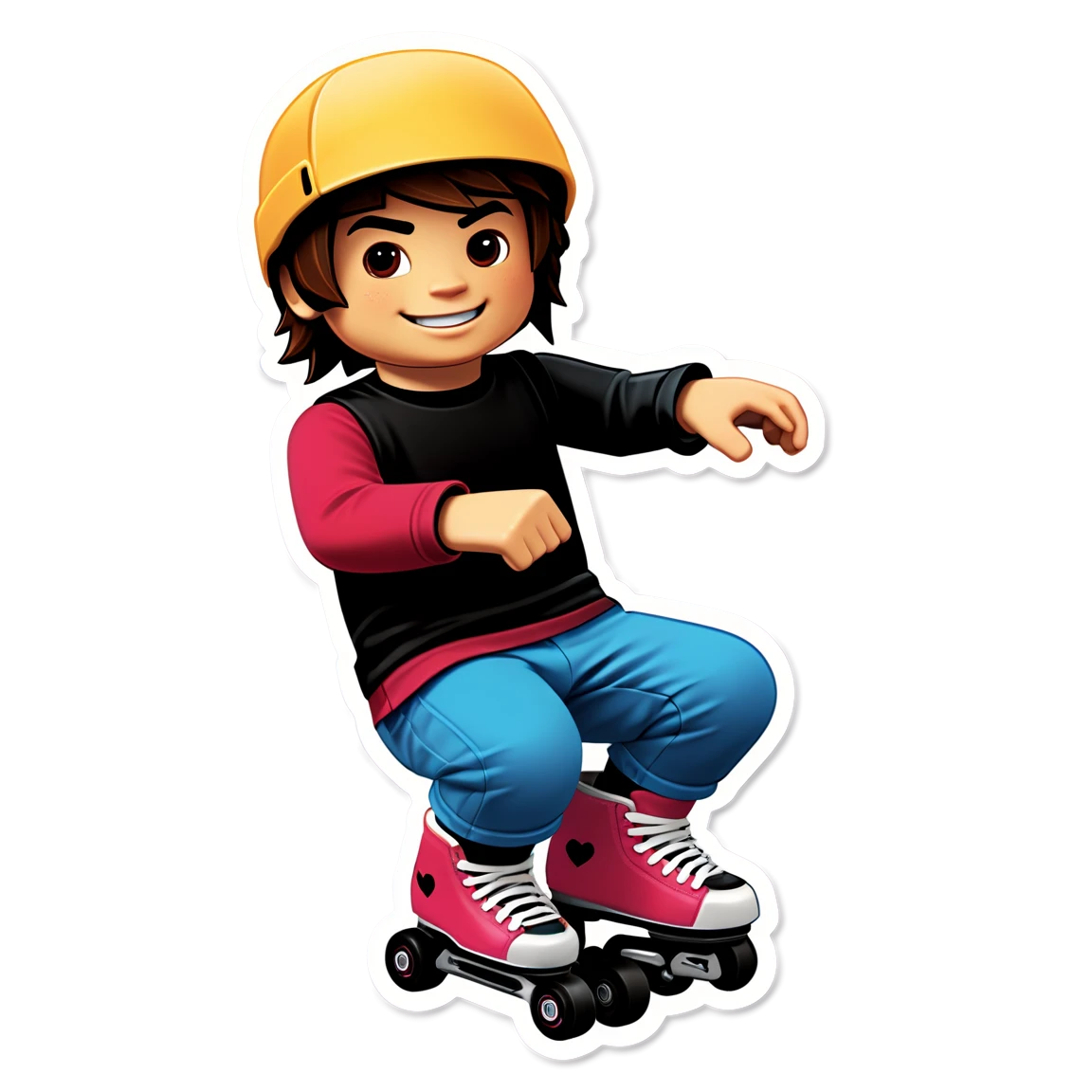 Roblox roller skating, Roblox sticker