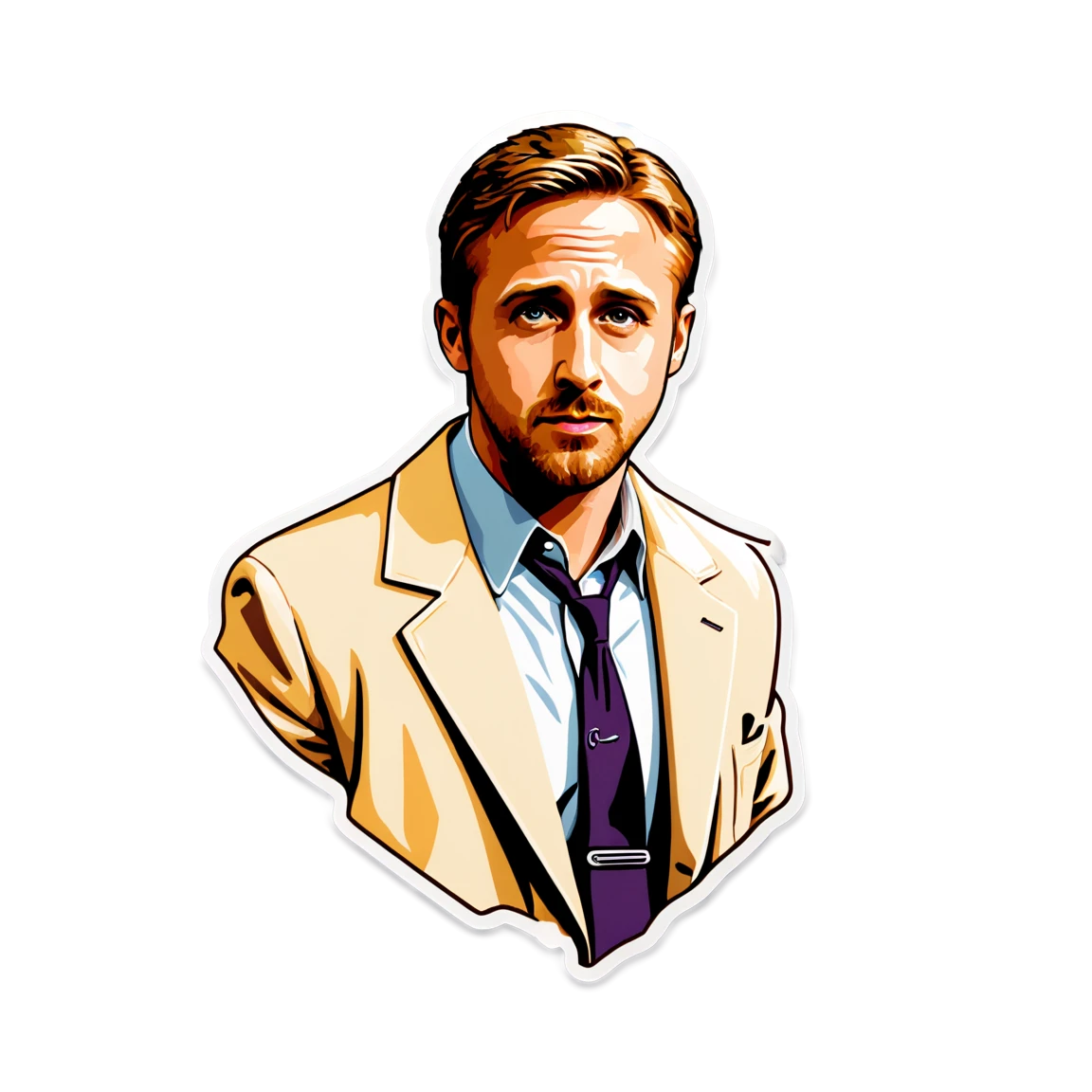 Ryan Gosling as detective, Ryan Gosling sticker